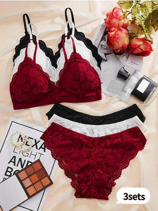 Combo Of 6 Bra & panties Sets imported